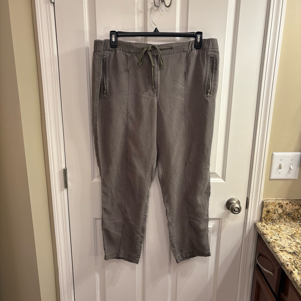 Lou & Grey Olive Relaxed Tencel Pants XL